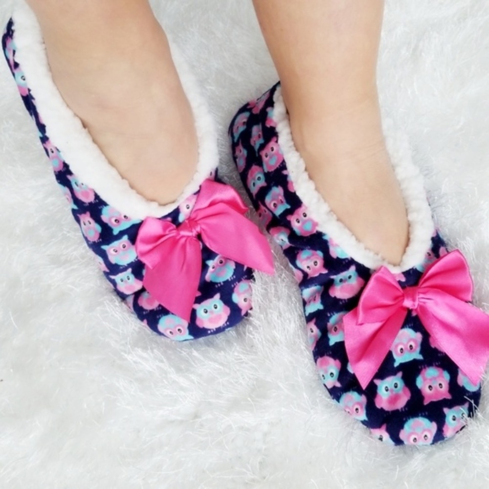 HOO HOO OWL SLIPPERS - Picture 2 of 3